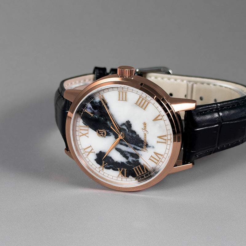 Gorgeous Jade MY250510 8215 Movement Zebra Stone Dial Watch