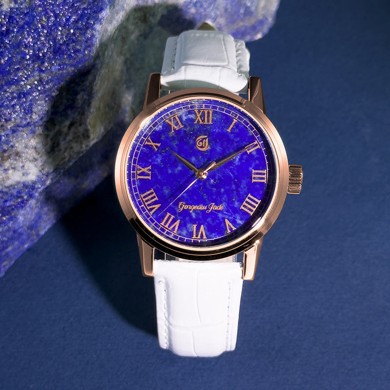 Gorgeous Jade MY250524 8215 Movement Lapis Lazuli Dial Watch