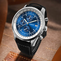 Corgeut 9001 VK67 Movement Mineral Glass 30m Waterproof