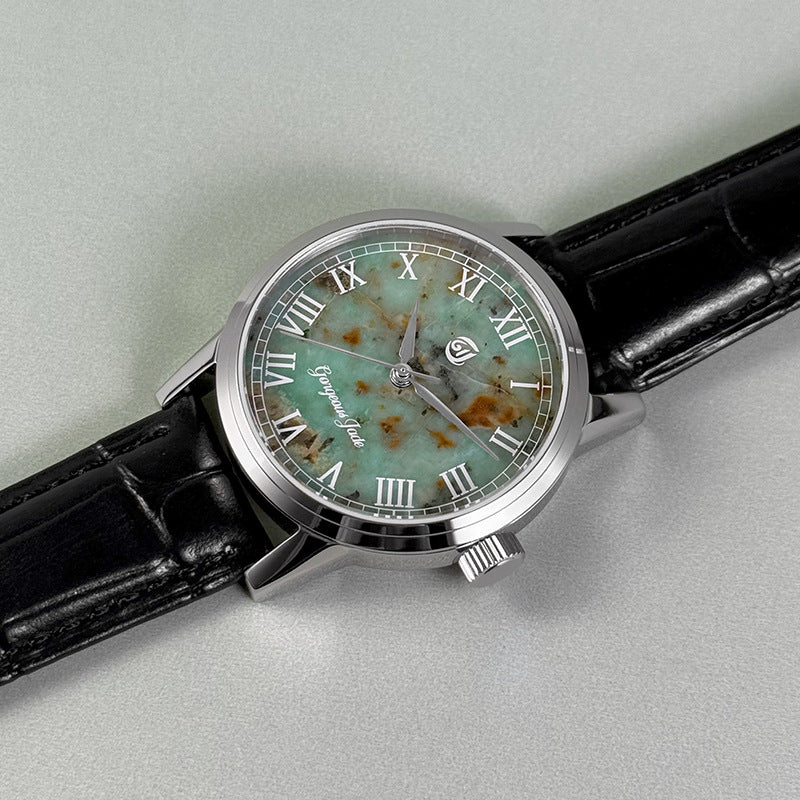 Gorgeous Jade MY25055 8215 Movement African Turquoise Dial Watch
