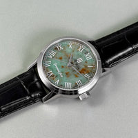 Gorgeous Jade MY25055 8215 Movement African Turquoise Dial Watch