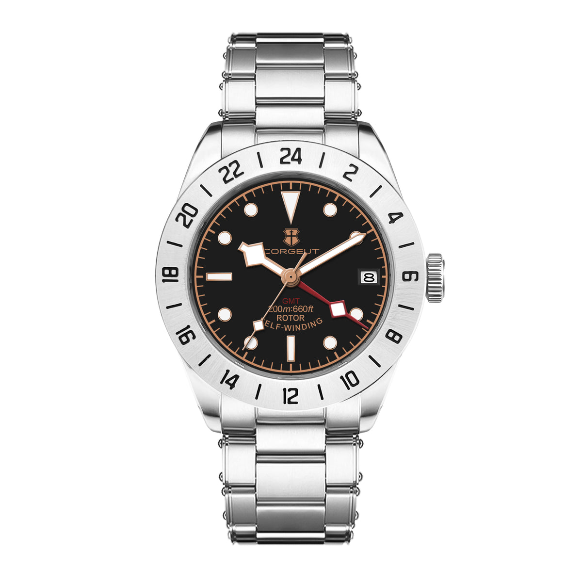 Corgeut 6005 NH35 Movement Sapphire Mirror 200m waterproof