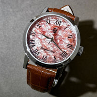 Gorgeous Jade MY25057 8215 Movement Pink Mica Dial Watch