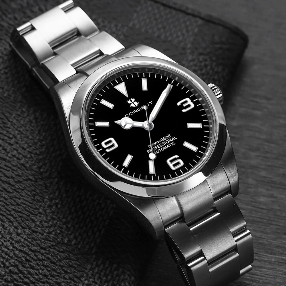 Corgeut 6002 NH35 Movement Sapphire Mirror 100m waterproof