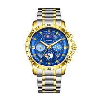 X-GEQCK 5072 Men's Starry Sky Style Electronic Waist Watch