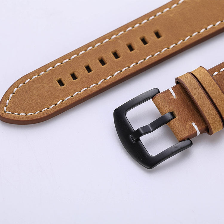First Layer Cowhide Crazy Horse Retro Watch Strap