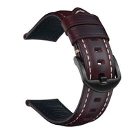 Oil Leather Top Grain Cowhide Watch Strap