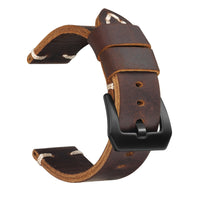 Retro Crazy Horse Leather Cowhide Watch Strap