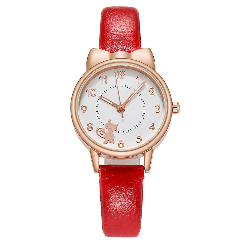 OMNIWATCHES 3369 Cat Student Quartz Watch