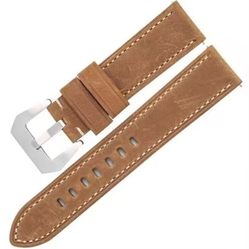 Handmade Crazy Horse Leather Watch Strap