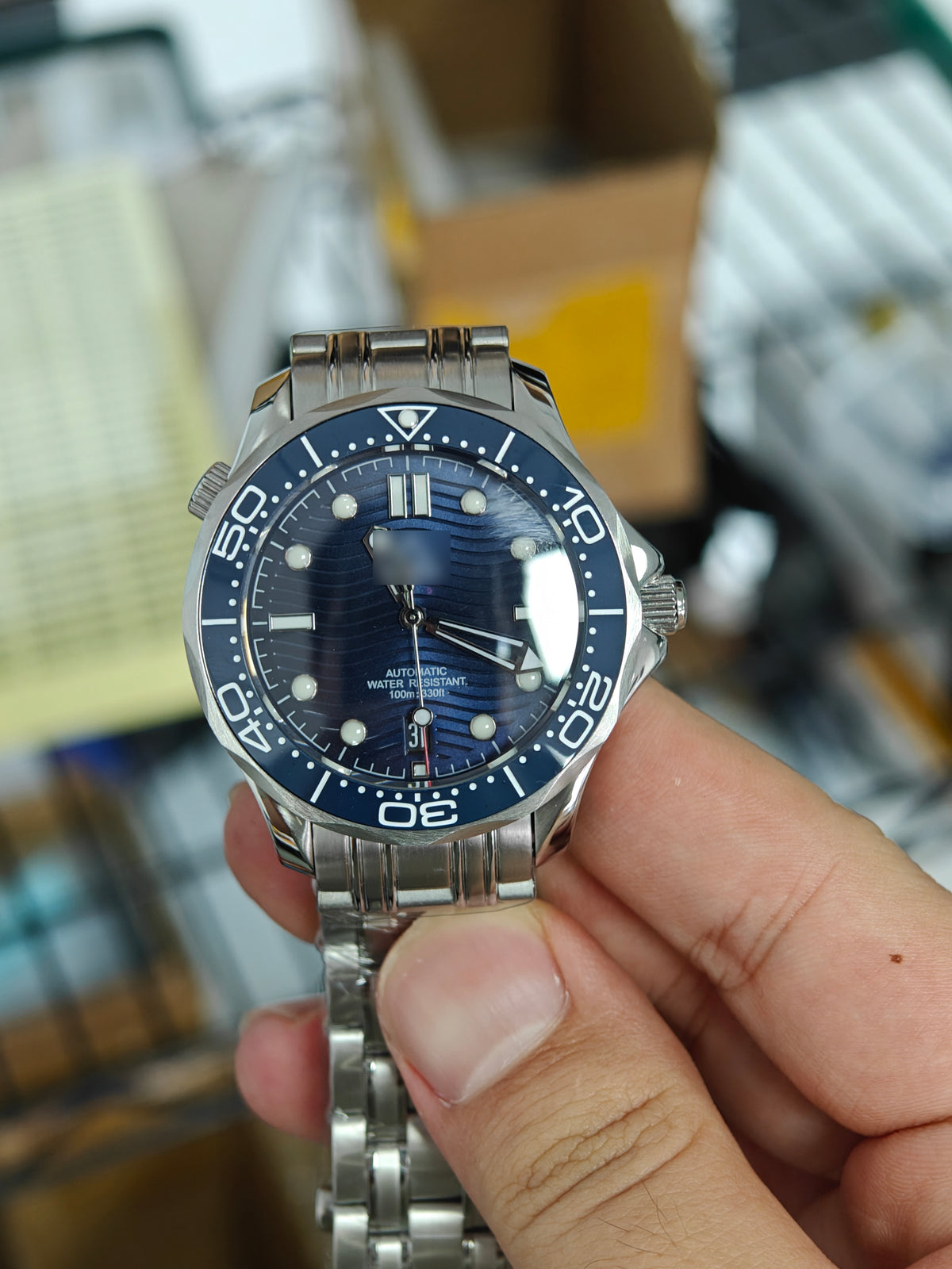 004 blue seamaster dual crown