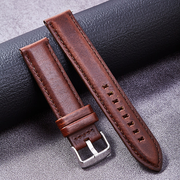 Oil wax leather genuine leather watch strap