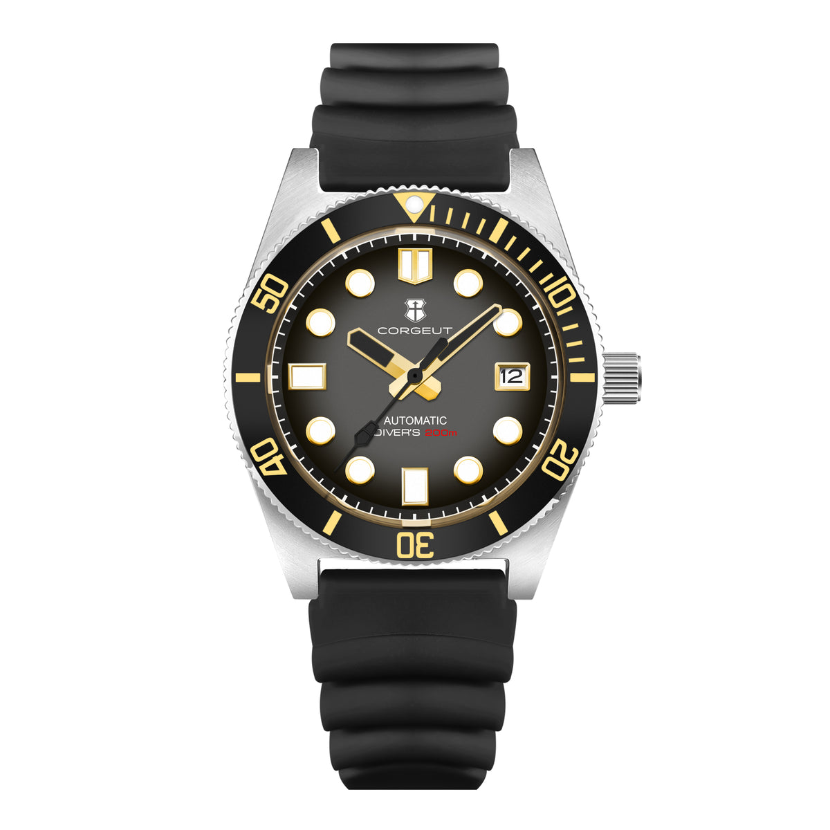 Corgeut 6020 NH35 Movement Sapphire Mirror 100m waterproof