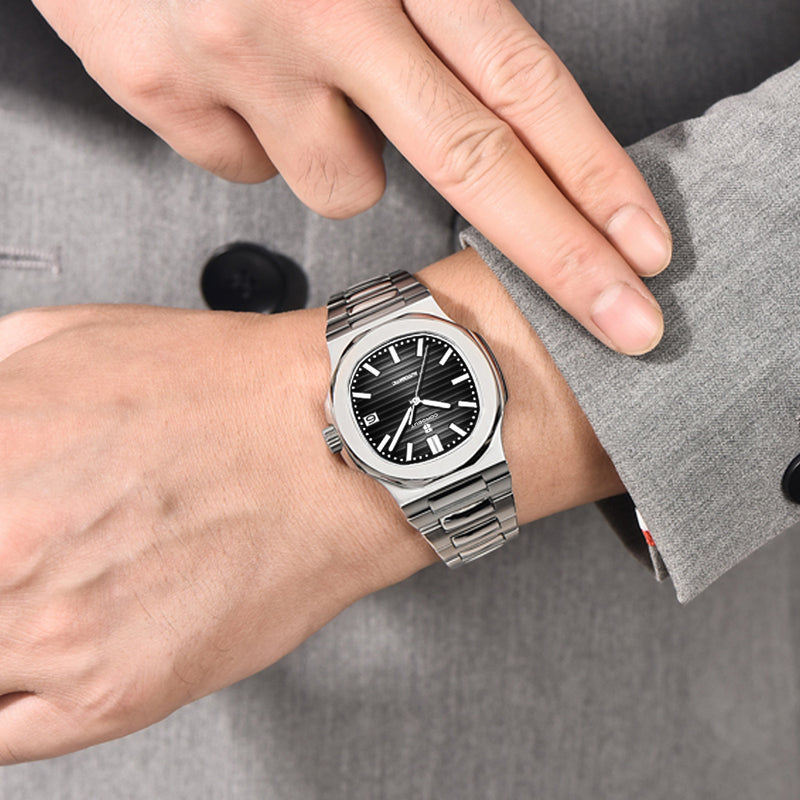 Corgeut 6017 NH35 Movement Sapphire Mirror 100m waterproof