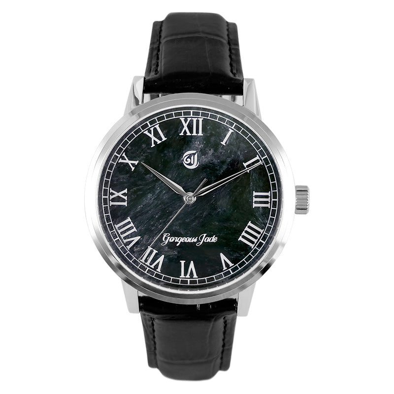 Gorgeous Jade MY250520B 8215 Movement Dark Green Seraphinite Dial Watch