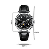 Corgeut 6016 Seagull Movement Sapphire Mirror 30m waterproof