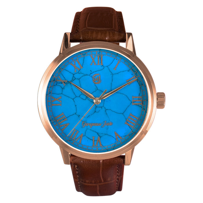 Gorgeous Jade MY250521 8215 Movement Synthetic Turquoise Dial Watch