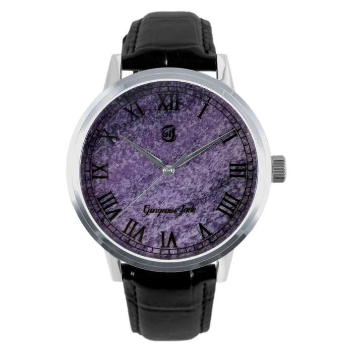 Gorgeous Jade MY250529 8215 Movement Amethyst Dial Watch