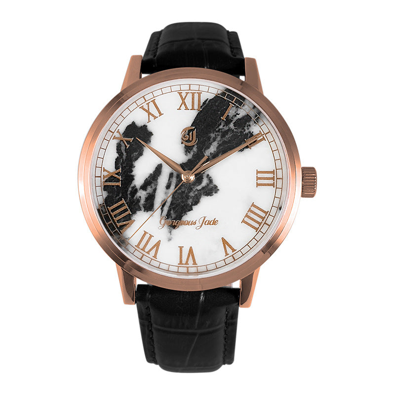 Gorgeous Jade MY250510 8215 Movement Zebra Stone Dial Watch