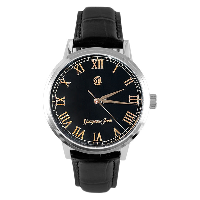 Gorgeous Jade MY250512 8215 Movement Black Agate Dial Watch