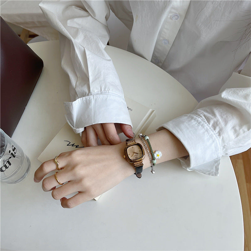 MSTIANQ 1110 Women's retro Square Quartz Watch