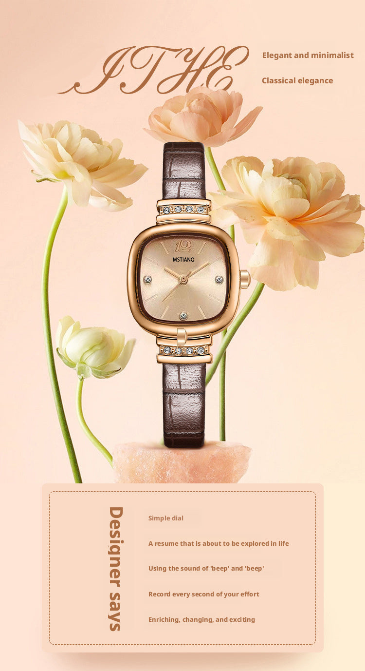 MSTIANQ 1110 Women's retro Square Quartz Watch