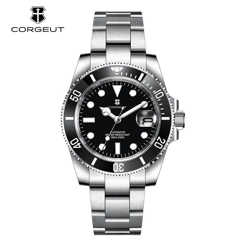 Corgeut 6001 NH35 Movement Sapphire Mirror 100m waterproof