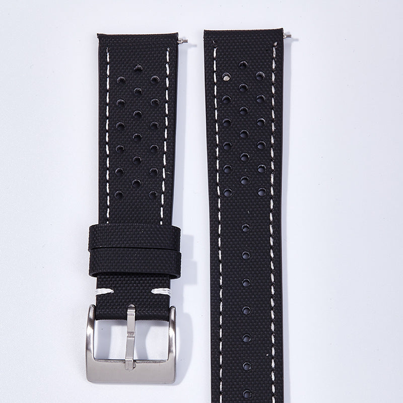 Breathable porous Oxford cloth watch strap