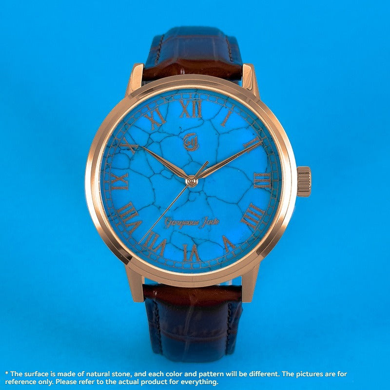 Gorgeous Jade MY250521 8215 Movement Synthetic Turquoise Dial Watch