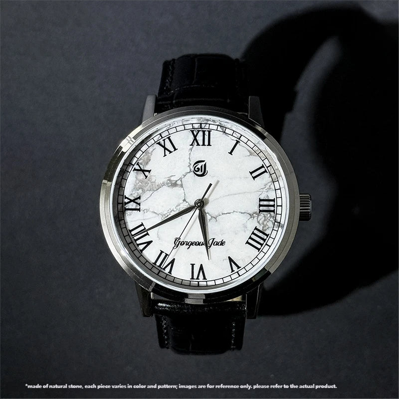 Gorgeous Jade MY25051 8215 Movement White Turquoise Dial