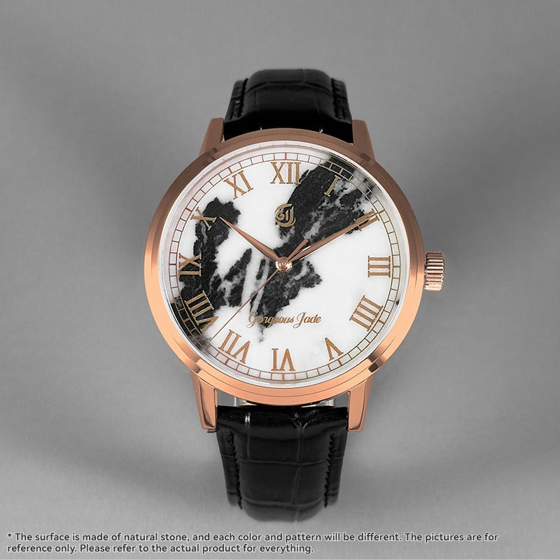 Gorgeous Jade MY250510 8215 Movement Zebra Stone Dial Watch