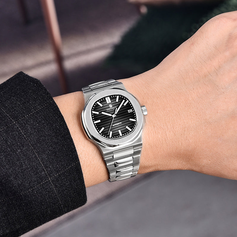 Corgeut 6017 NH35 Movement Sapphire Mirror 100m waterproof