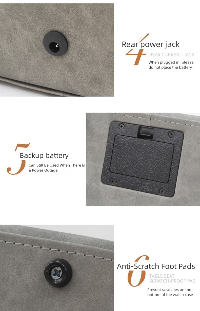 Triangular PU Leather Automatic Watch Winder