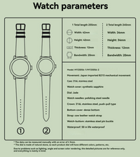 Gorgeous Jade MY25056 8215 Movement Jadeite Dial Watch