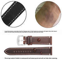 Vintage Oil Wax Leather Strap