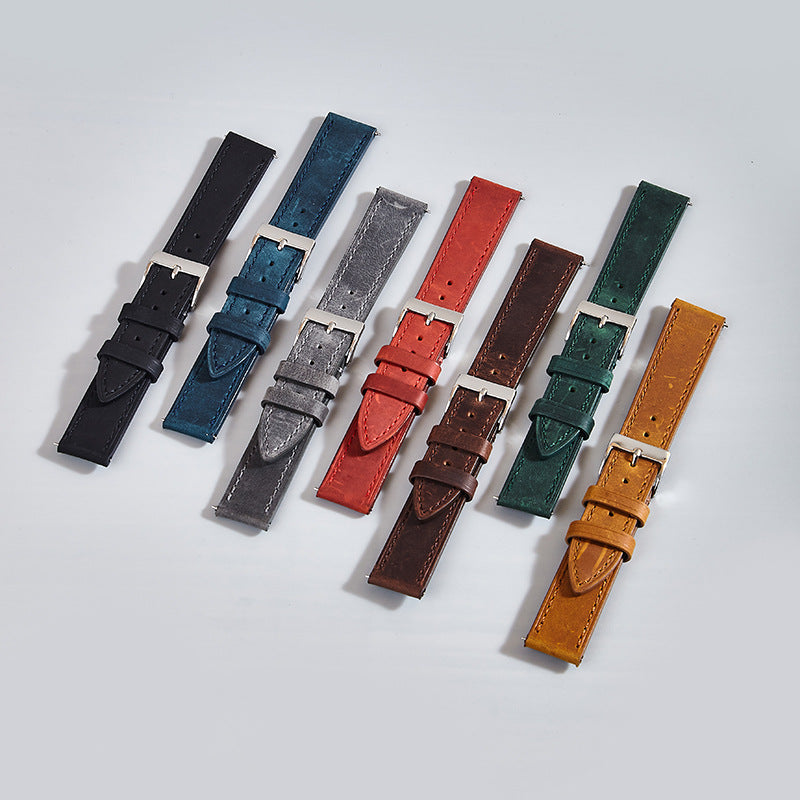 Wholesale Retro Style Crazy Horse Leather Watch Band