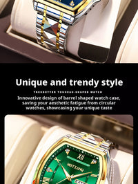 Mstianq 1121 Barrel-Shaped Men's Quartz Watch