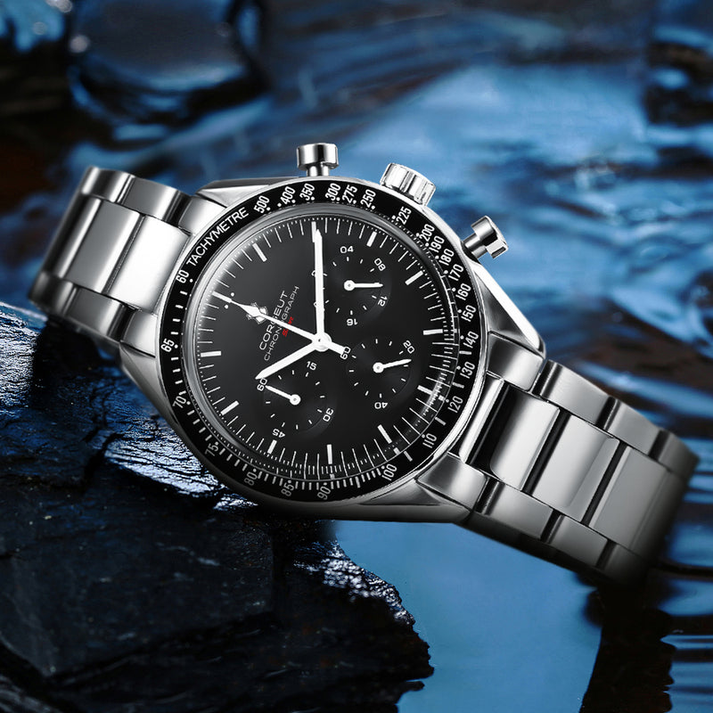 Corgeut 9005 VK63 Movement Sapphire Mirror 100m waterproof