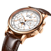 Corgeut 6016 Seagull Movement Sapphire Mirror 30m waterproof