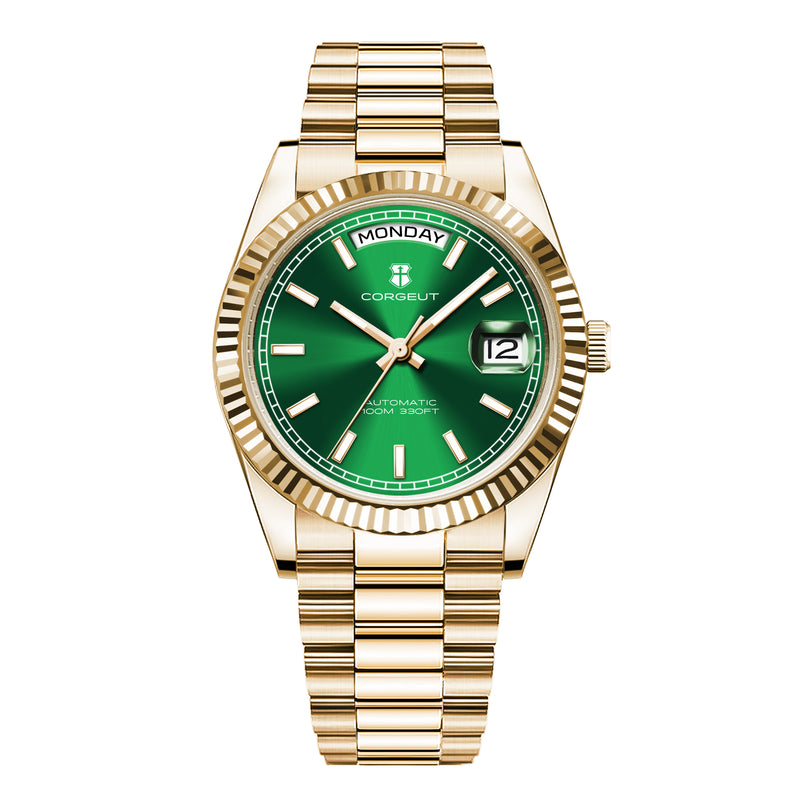 Corgeut 6002L ST1644 Movement Sapphire Mirror 200m waterproof