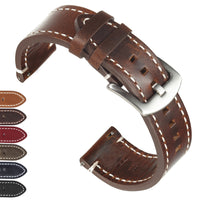 Vintage Oil Wax Leather Strap