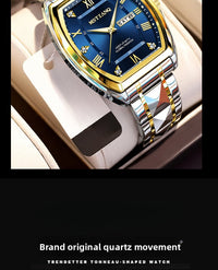 Mstianq 1121 Barrel-Shaped Men's Quartz Watch