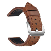 Vintage Oil Bead Handmade Genuine Leather Watch Strap