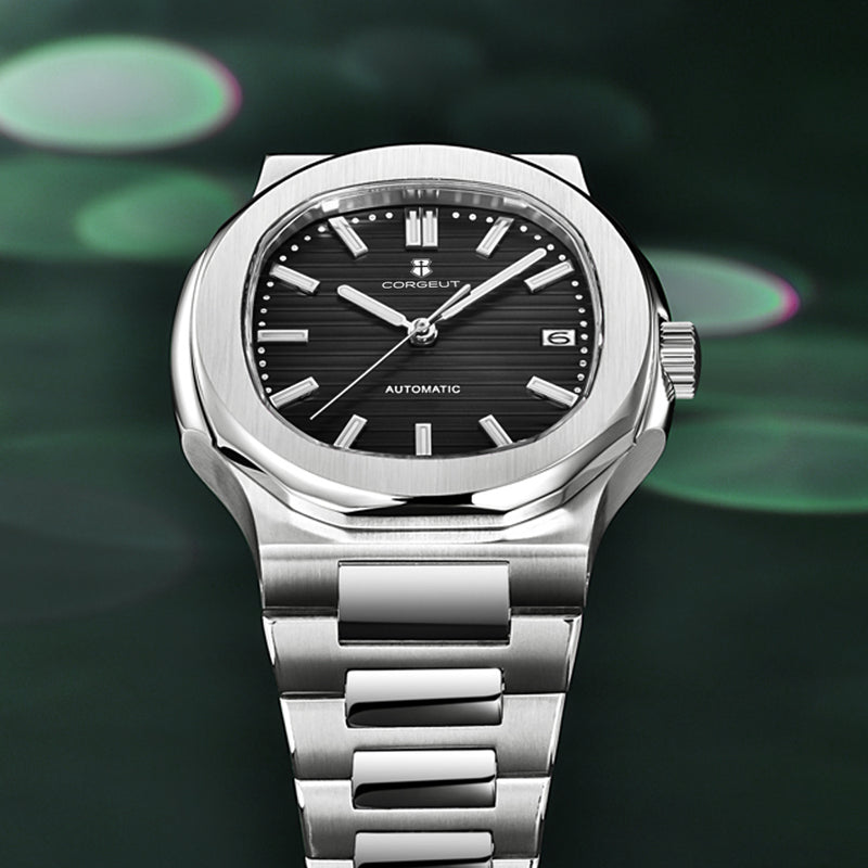 Corgeut 6017 NH35 Movement Sapphire Mirror 100m waterproof