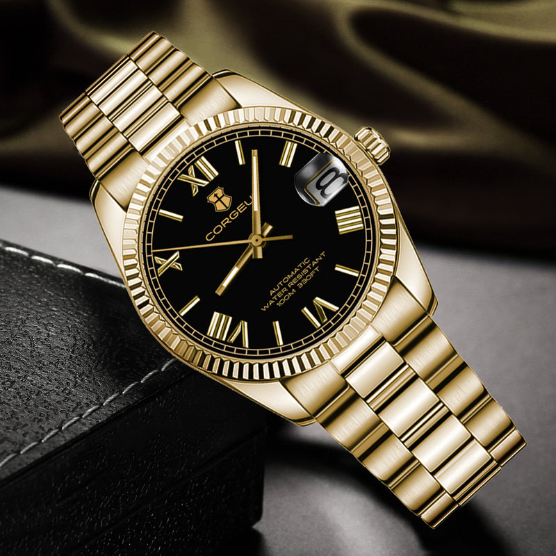 Corgeut 6002 NH35 Movement Sapphire Mirror 100m waterproof