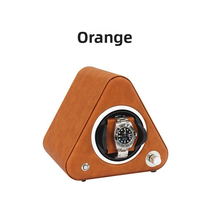 Triangular PU Leather Automatic Watch Winder