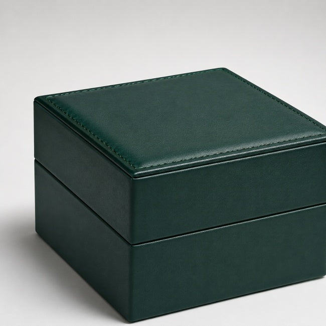 NEITON-4001 Vintage Forest Green 3-Slot Watch Box