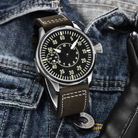 Corgeut 6023 ST3600 Movement Sapphire Mirror 30m waterproof