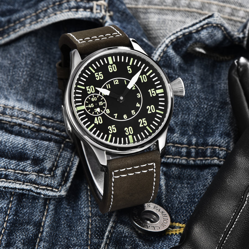 Corgeut 6023 ST3600 Movement Sapphire Mirror 30m waterproof