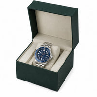 NEITON-4001 Vintage Forest Green 3-Slot Watch Box